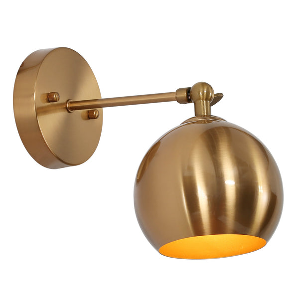Teman 8" H Brass Wall Sconce