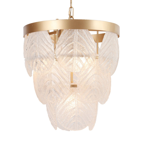 Debby 15" Wide Gold Chandelier