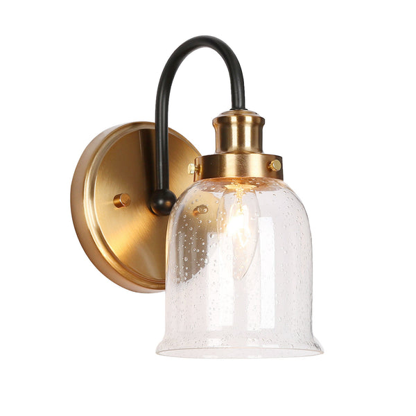 Duka 9" H Brass Wall Sconce