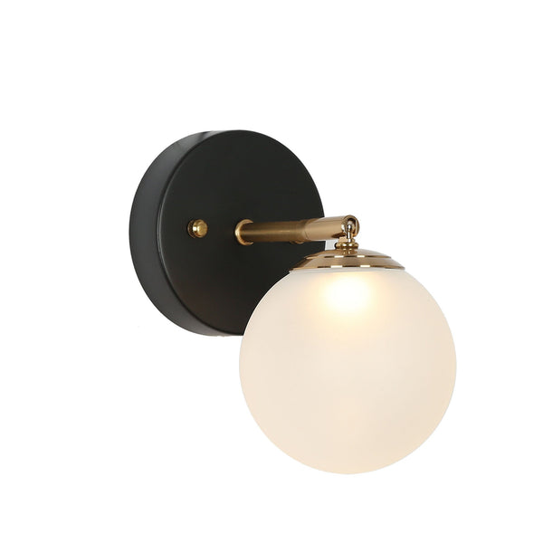 Mordy 7" H Black Wall Sconce