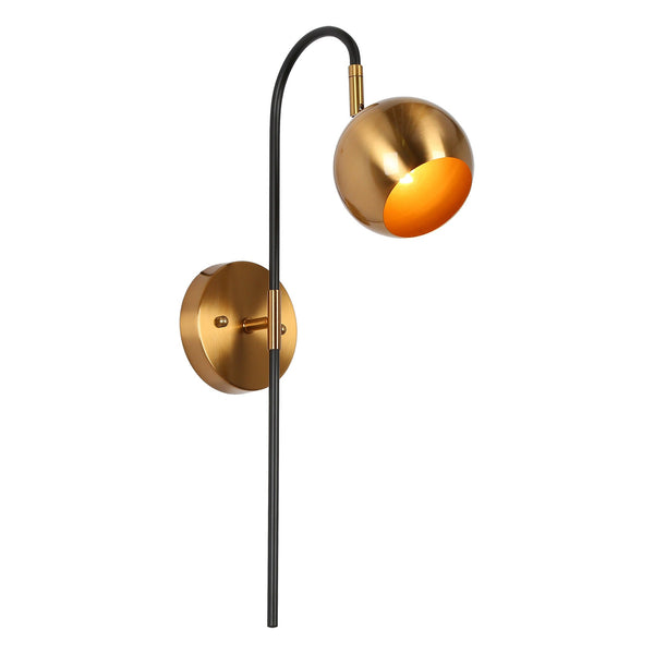 Teman 21" H Brass Wall Sconce