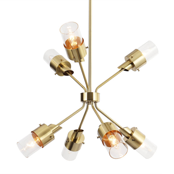 Fido 24" Wide Gold 7-Light Chandelier