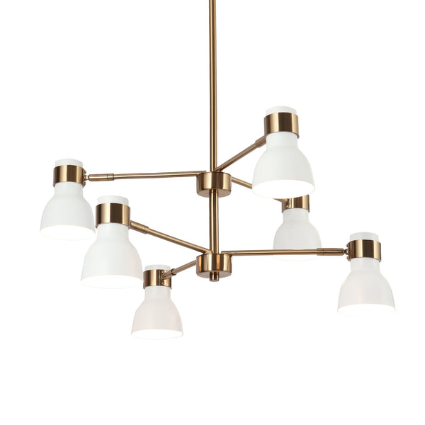 Patma 24" Wide White Chandelier