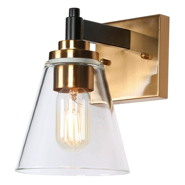 Kevan 8" H Brass Wall Sconce