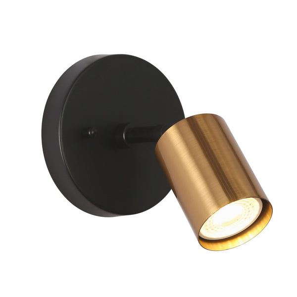 Lyuba 6" H Black Wall Sconce