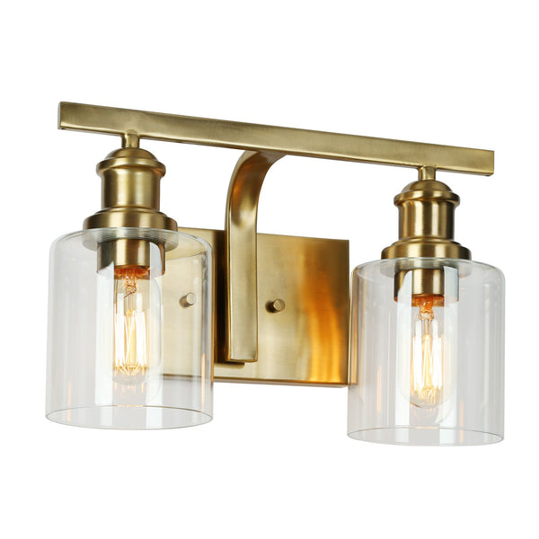Kenon 14" Wide Gold Vanity Light