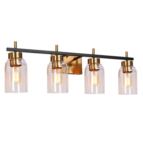 Bamako 28" Wide Brass Vanity Light