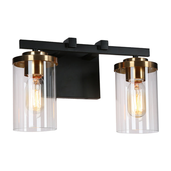 Mavis 14" Wide Black Vanity Light
