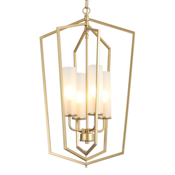 Adana 16" Wide Gold 4-Light Chandelier