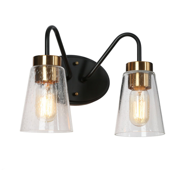 Cador 12" Wide Black Vanity Lighy