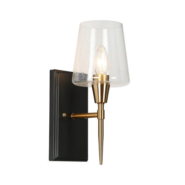 Arkady 12" H Black Wall Sconce
