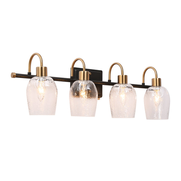 Arkle 28" Wide Black Vanity Light