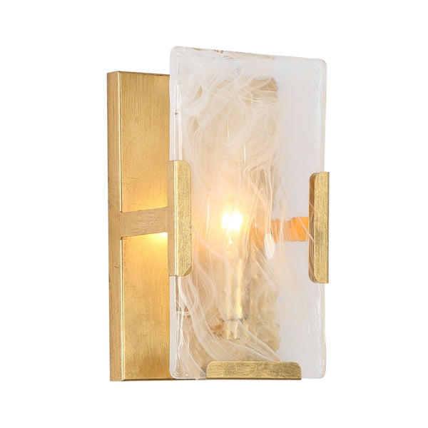 Faysal 10" H Antique Gold Wall Sconce