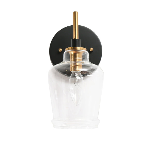 Denlie 10" H Black Wall Sconce