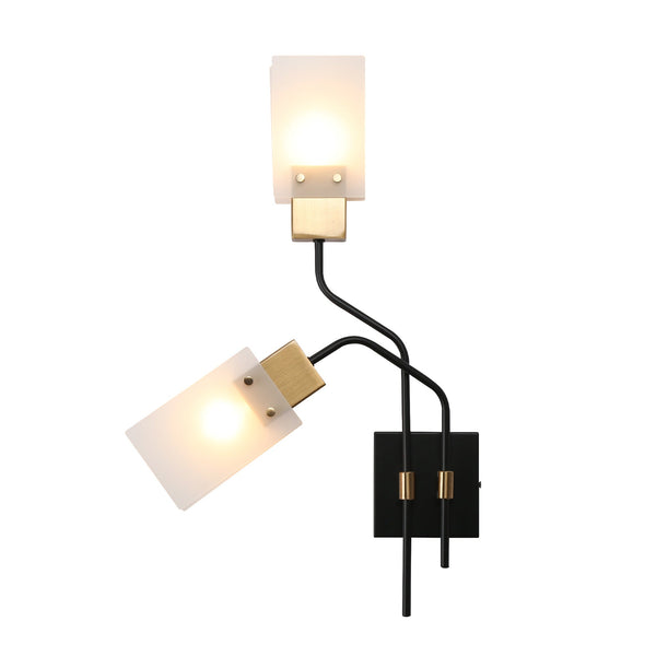 Ordway 24" H Black Vanity Light